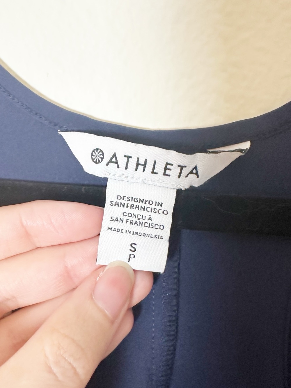 Athleta Presidio Maxi Midi Dress Navy Blue Lightweight Material Pockets Small - Picture 5 of 8